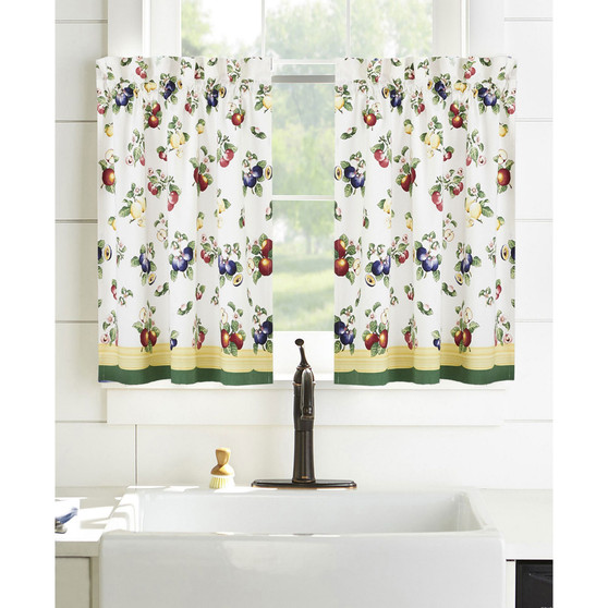French Garden 30" x 24" Tier Curtain Set