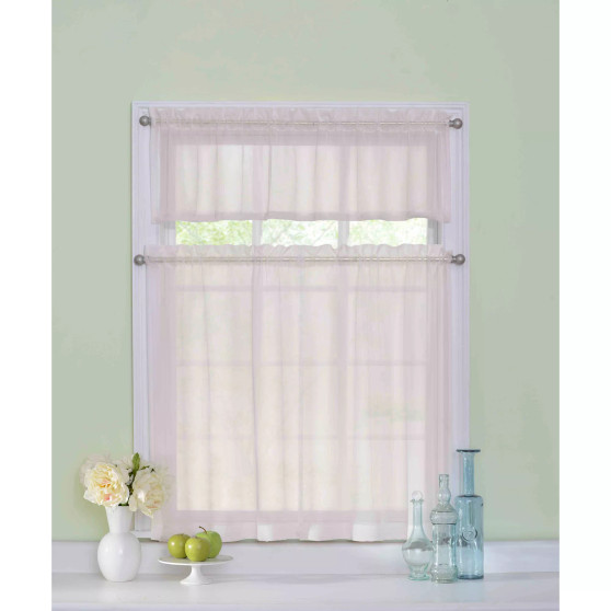 Curtainfresh 56" x 36" Tier and Valance Set