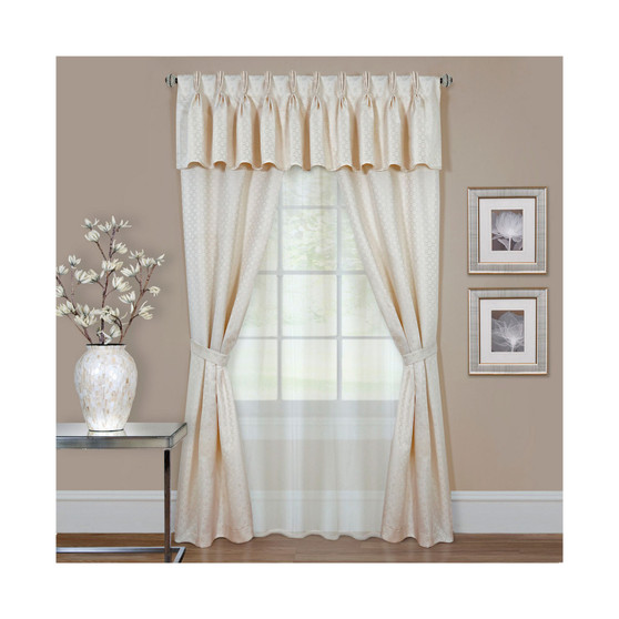 Claire 6 Pc Window Curtain Set, 55x84
