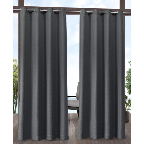 Aztec Indoor/Outdoor Grommet Top Curtain Panel Pair, 54" x 96"