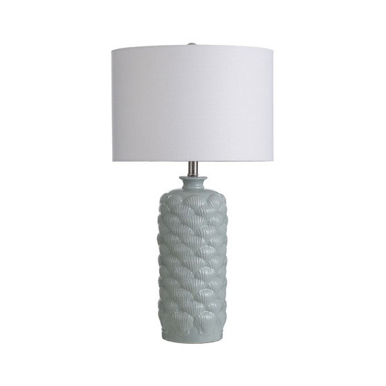 Round Textured Ceramic Table Lamp