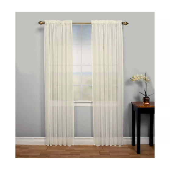 Lucerne  2 Way Pocket Curtain Panel 52"W x 63"L
