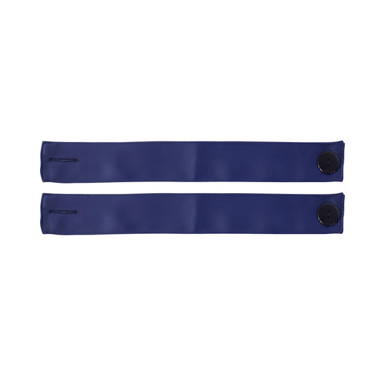 Indoor/Outdoor Polyester Curtain Tiebacks - Blue - Set of 2
