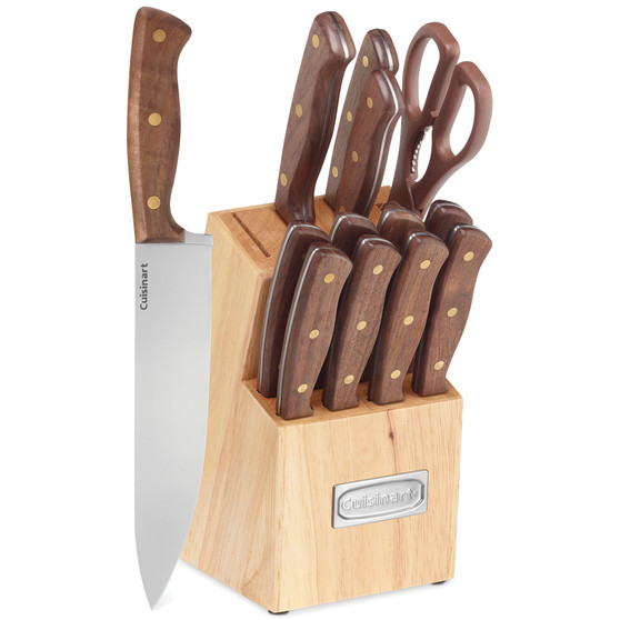 Advantage Wooden Triple Rivet 14-Piece Cutlery Set
