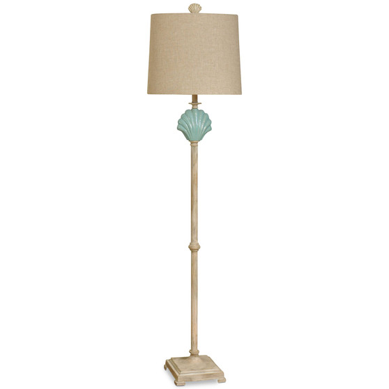 Ceramic Clamshell Floor Lamp