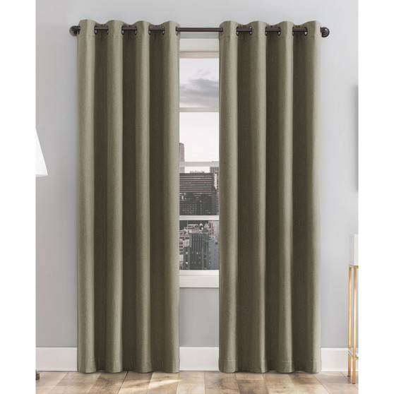 Tyrell Tonal Texture Blackout Grommet Curtain Panel, 63" x 50"