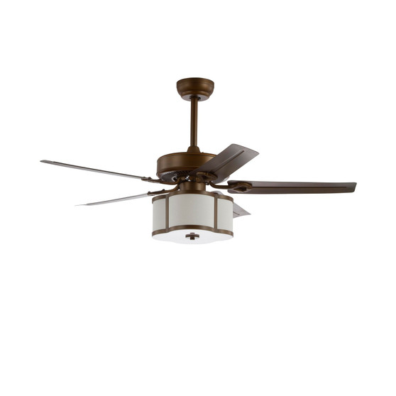 Edith 52" 3-Light, Wood Led Ceiling Fan with Remote