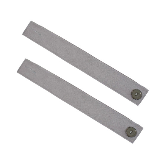 Indoor/Outdoor Spun Polyester Curtain Tiebacks - Gray - Set of 2