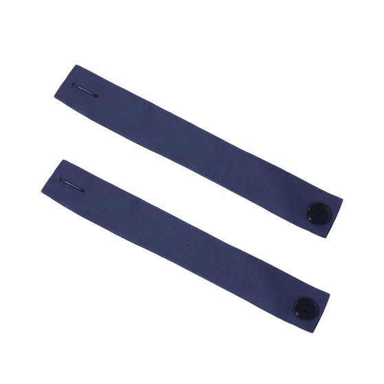 Indoor/Outdoor Spun Polyester Curtain Tiebacks - Blue - Set of 2