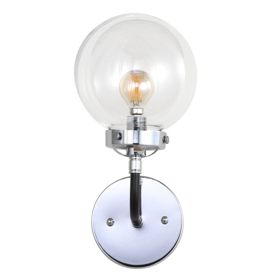Caleb 1-Light 6" Brass Wall Sconce
