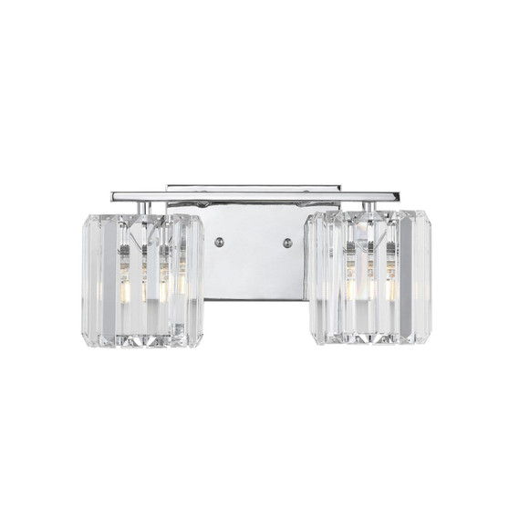 Coco Prism Vintage-like 2-Light Classic Glam LED Vanity Light