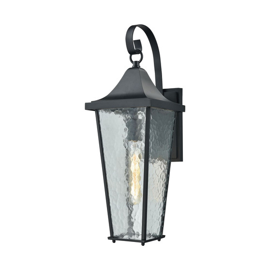 Vinton 1 Light Outdoor Wall Sconce in Matte Black