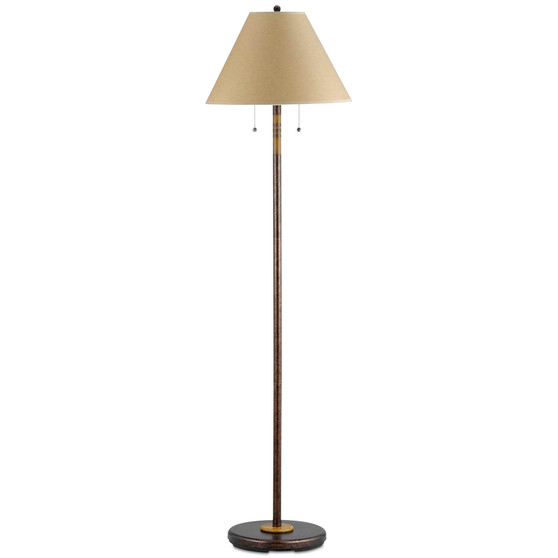 60W 2-Light Soho Floor Lamp with Pull Chain Switch