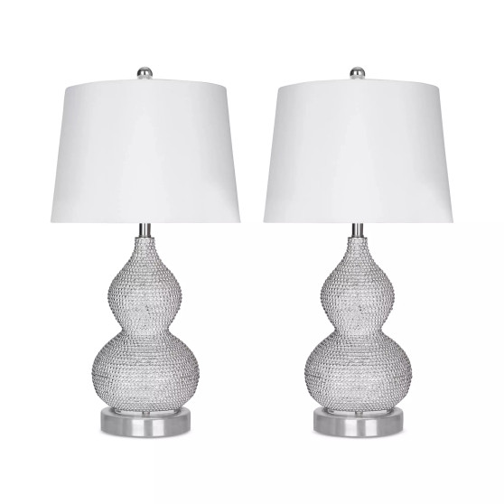 Set of 2 Beaded Table Lamps