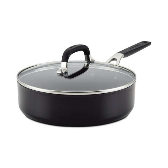 Hard Anodized Nonstick 3 Quart Sauté Pan with Lid