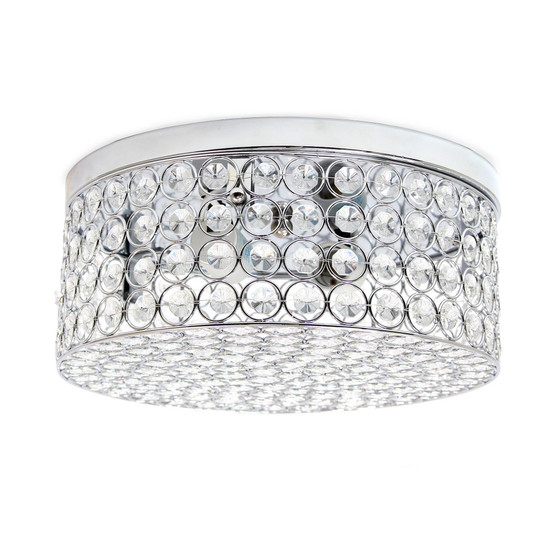 Elegant Designs 12" Elipse Round Flushmount