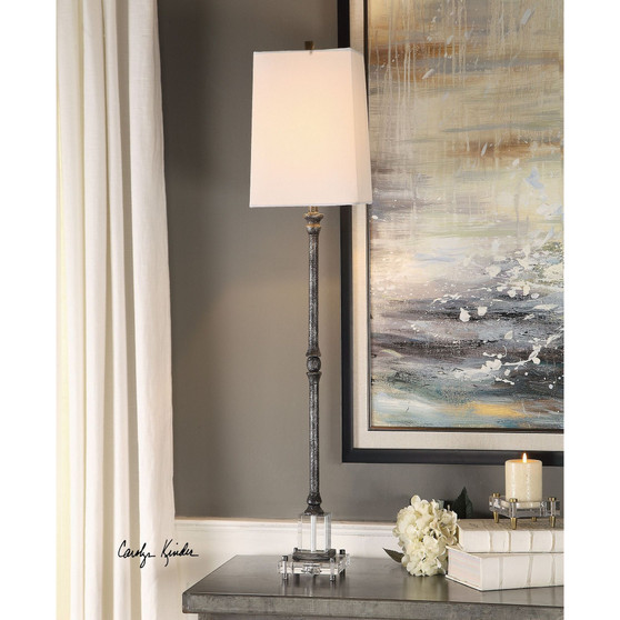 Teala Aged Black Buffet Lamp