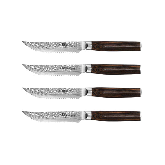 Damashiro 5" Emperor Steak Knife Set, 4 Piece