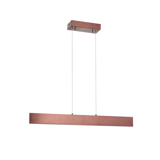 Draper 32" Dimmable Adjustable Integrated LED Metal Linear Pendant