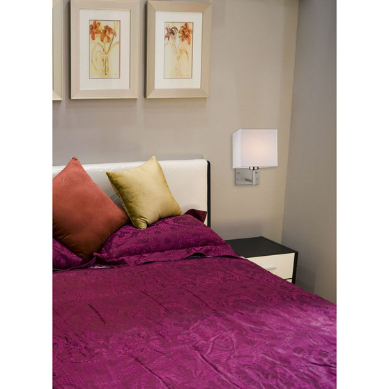 Davis Collection 1 light WALL sconce in Brushed Nickel