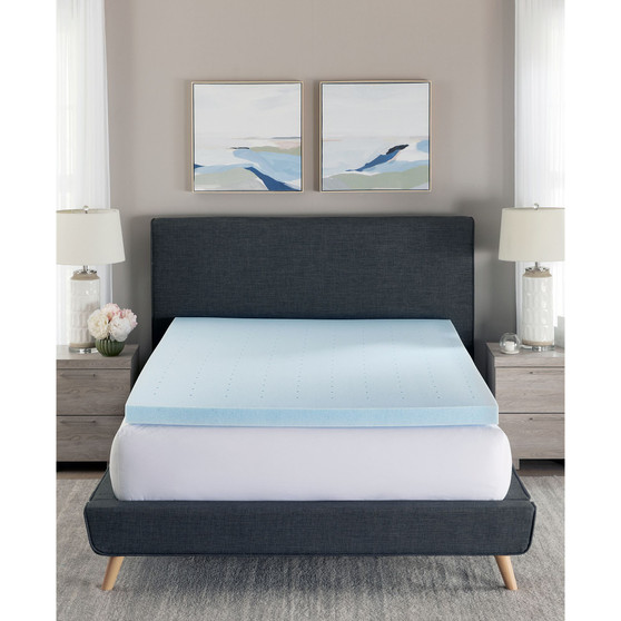 Gel-Infused 3" Memory Foam Mattress Topper, Twin