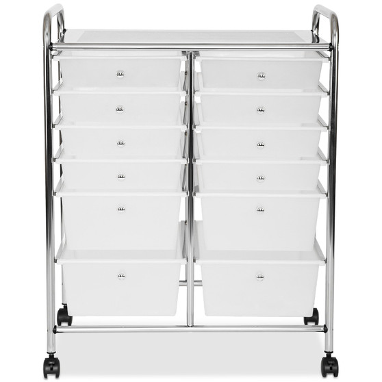 Multi-Use 12-Drawer Organizer Cart