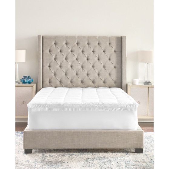 4" Hybrid Fiber and Memory Foam Mattress Topper, Twin