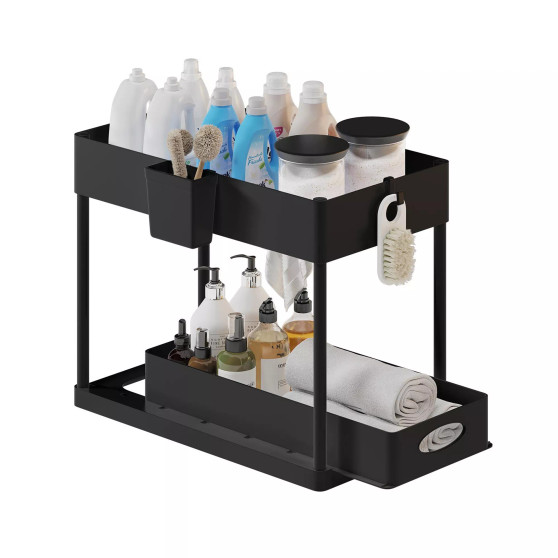 Under Sink Bathroom & Kitchen Cabinet Organizer