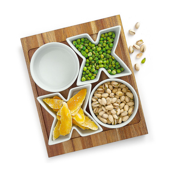 Words XO Server Tray & Bowls, Created for Macy's