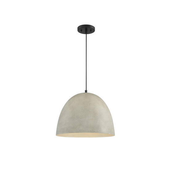 Trade Winds Carson Concrete Pendant Light in Matte Black