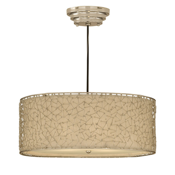 Brandon Silver 3-Light Ceiling Light