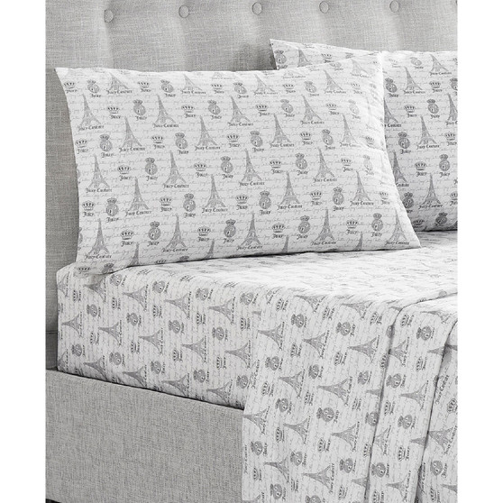 Juicy in Paris 4-Piece Sheet Set, Twin
