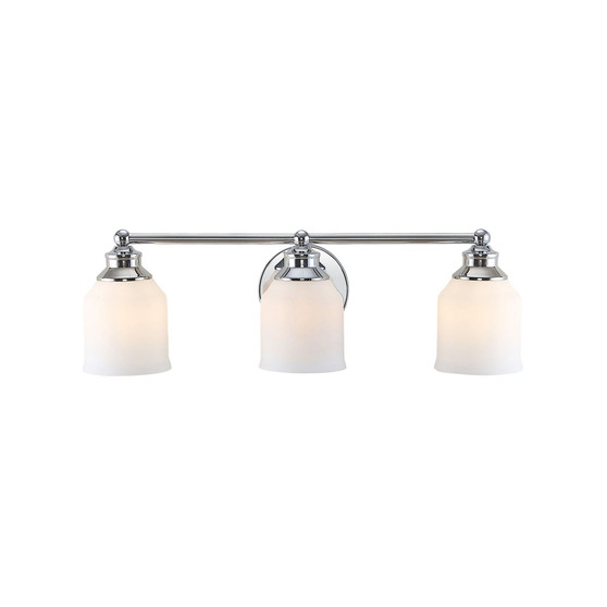 Lydia 3-Light Glass Farmhouse Cottage LED Vanity Light