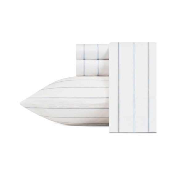 Skippers Island Cotton Percale 4-Piece Sheet Set, Full