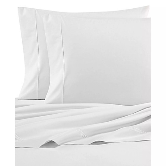Solid Cotton Percale 3-Piece Sheet Set, Twin