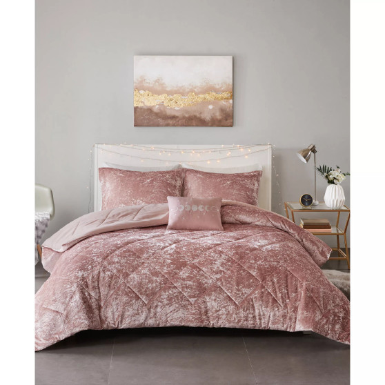 Felicia Velvet 4-Pc. Comforter Set, King/California King