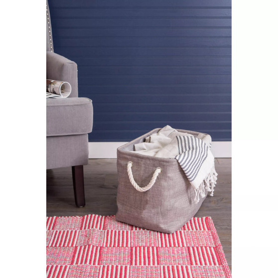 Variegated Polyester Storage Bin