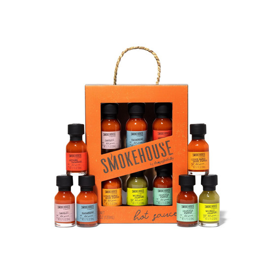 Smokehouse by Mini Gourmet Hot Sauce Sampler Gift Set, Set of 6