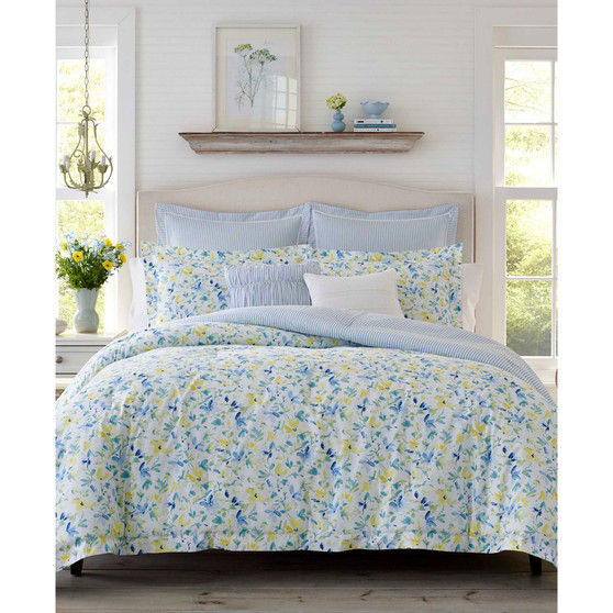 Nora Cotton Reversible 5 Piece Comforter Set, Twin