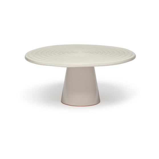 Ceramic Medium Food Stand, 09.8" x 4.3"