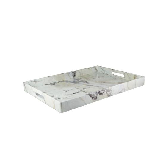 Marble Swirl Finished Tray, 14" x 19"