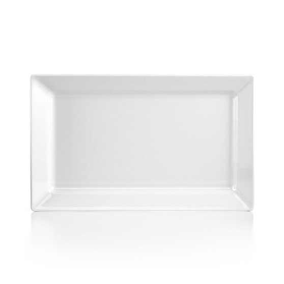 Diamond Melamine White Large Rectangle Platter