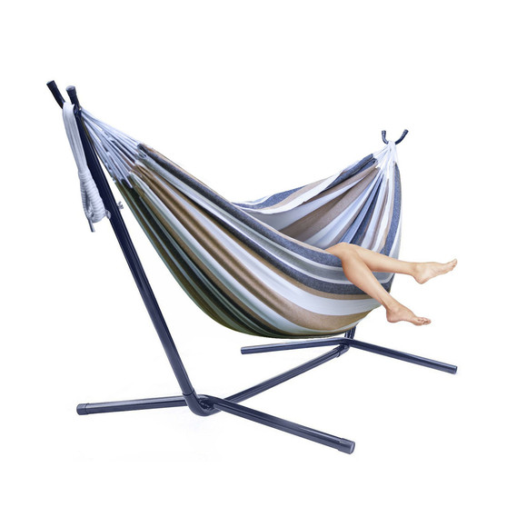 Double Hammock with Steel Stand