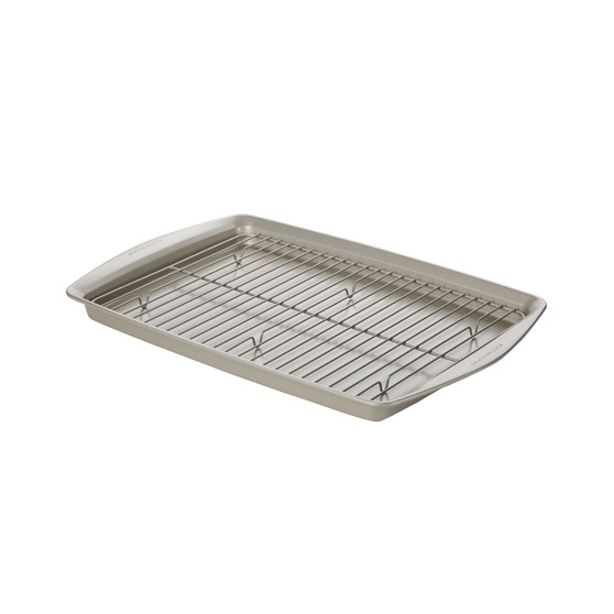 Nonstick Jumbo 13" x 19" Cookie Pan with Roasting Rack