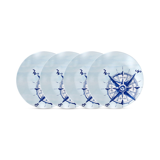 Portsmouth 4-Pc. Melamine 8" Salad Plate Set