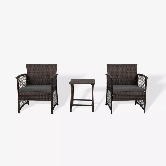3-Piece Outdoor Patio Conversation Set