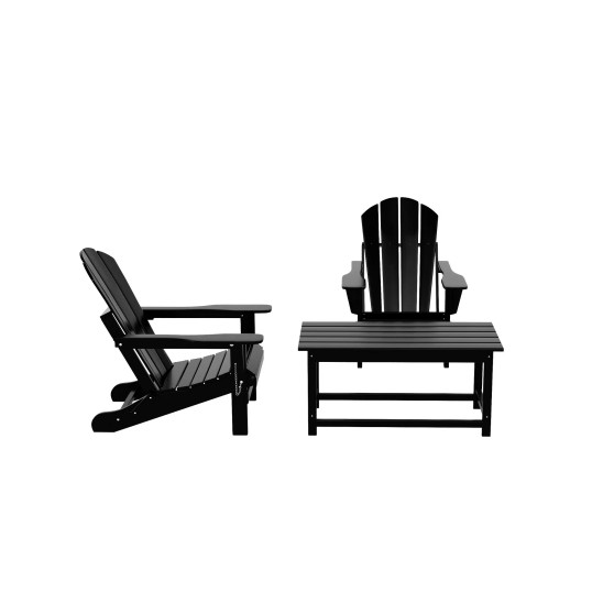 3-Piece Outdoor Paio Adirondack Conversation Set
