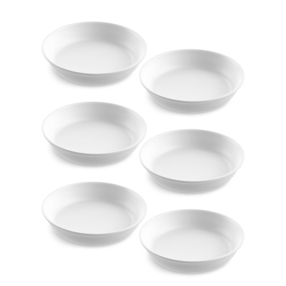 Melamine Edge Matte  Low Bowl Set of 6