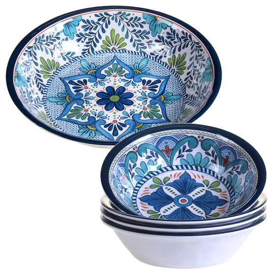Talavera 5-Pc. Melamine Salad and Serving Set