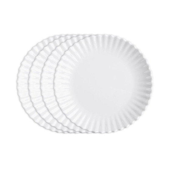 Melamine Patio Luxe Lightweight 9" Salad Plate Set/4